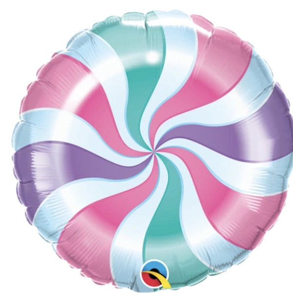18" ROUND CANDY PASTEL SWIRL